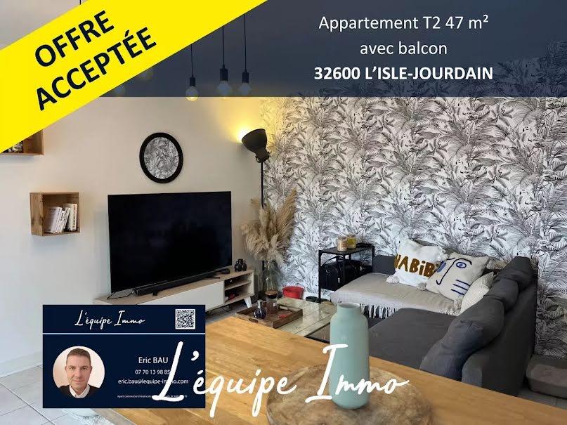 Vente appartement 2 pièces 47 m² à L'Isle-Jourdain (32600), 115 000 €