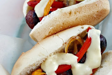 Brats + Beer Cheese Sauce