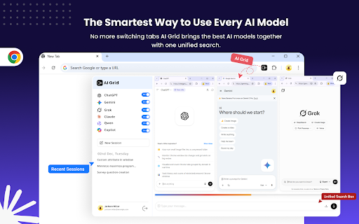 AI Grid: Multi-AI Side-by-Side Chat