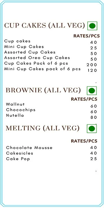 Lucibello's The Cake Shop menu 