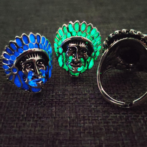 Title 7, Bague en alliage avec avatar indien, pour un st...