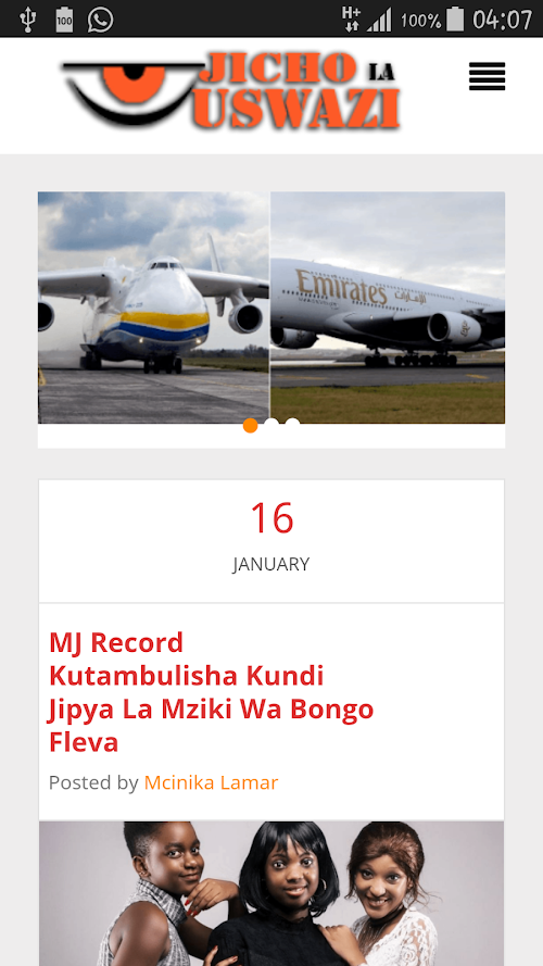 Android application JichoLaUswazi screenshort
