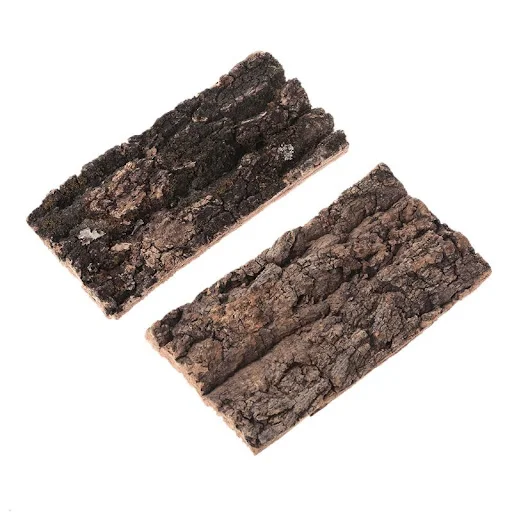 Natural Cork Bark Flat Reptile Terrarium Background Decoration For Water Tank