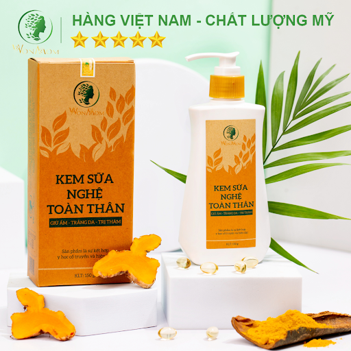 Kem sữa nghệ toàn thân Wonmom (150g)