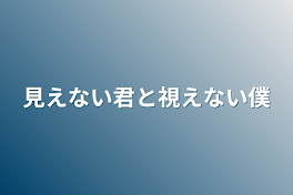 見えない君と視えない僕