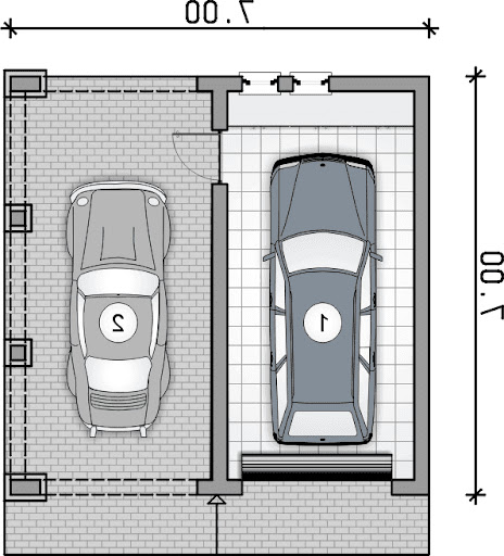 Z 28 - Rzut garażu