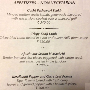 Mg's Fine Dining Restaurant menu 