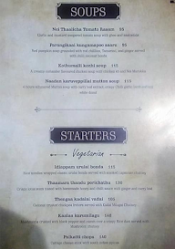 Parambriym Southern Dining menu 1