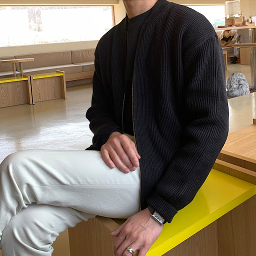 Title 4, New Solid Color Knit Sweater Zipper Cardigan Me...