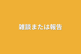 雑談または報告