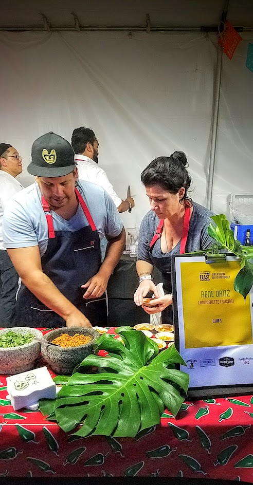 Feast PDX 2016 Night Market refreshing bite by Rene Ortiz from Launderette (Austin, TX): Chifa