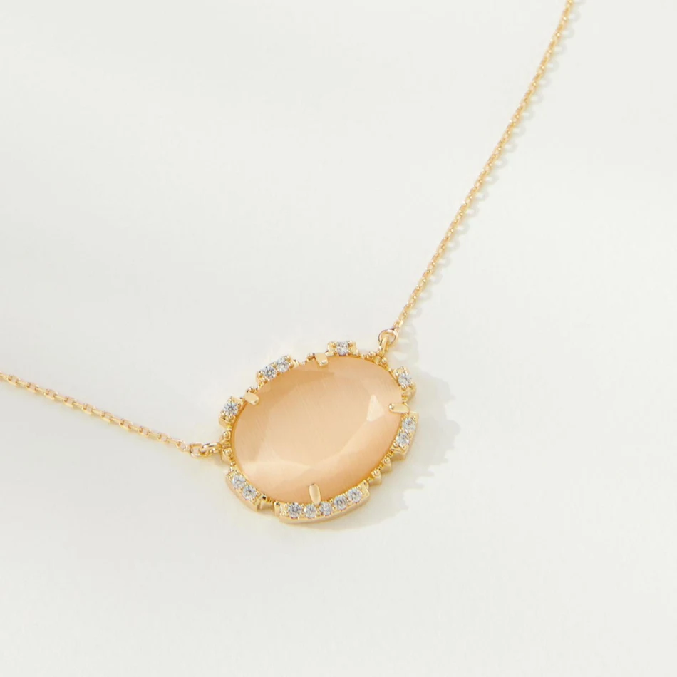 18K vergulde ketting met kleurvaste geboortesteen hanger, een prachtig sieraad dat de kleur lang behoudt