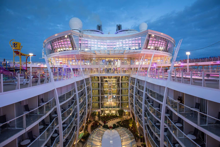 A look at Central Park on Harmony of the Seas, the largest cruise ship in the world. 