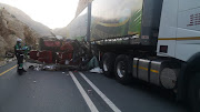 Four people died when a minibus taxi and a truck crashed on the N1 about 20km north of Worcester in the Western Cape on Friday.