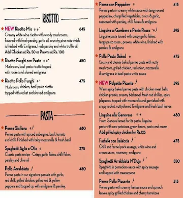 PizzaExpress menu 