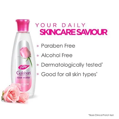 Dabur Gulabari Premium Rose Water - Paraben Free Skin Toner - 120 ml