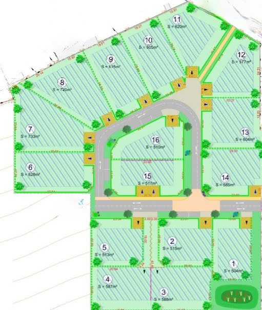 Vente terrain  720 m² à Pontorson (50170), 55 000 €