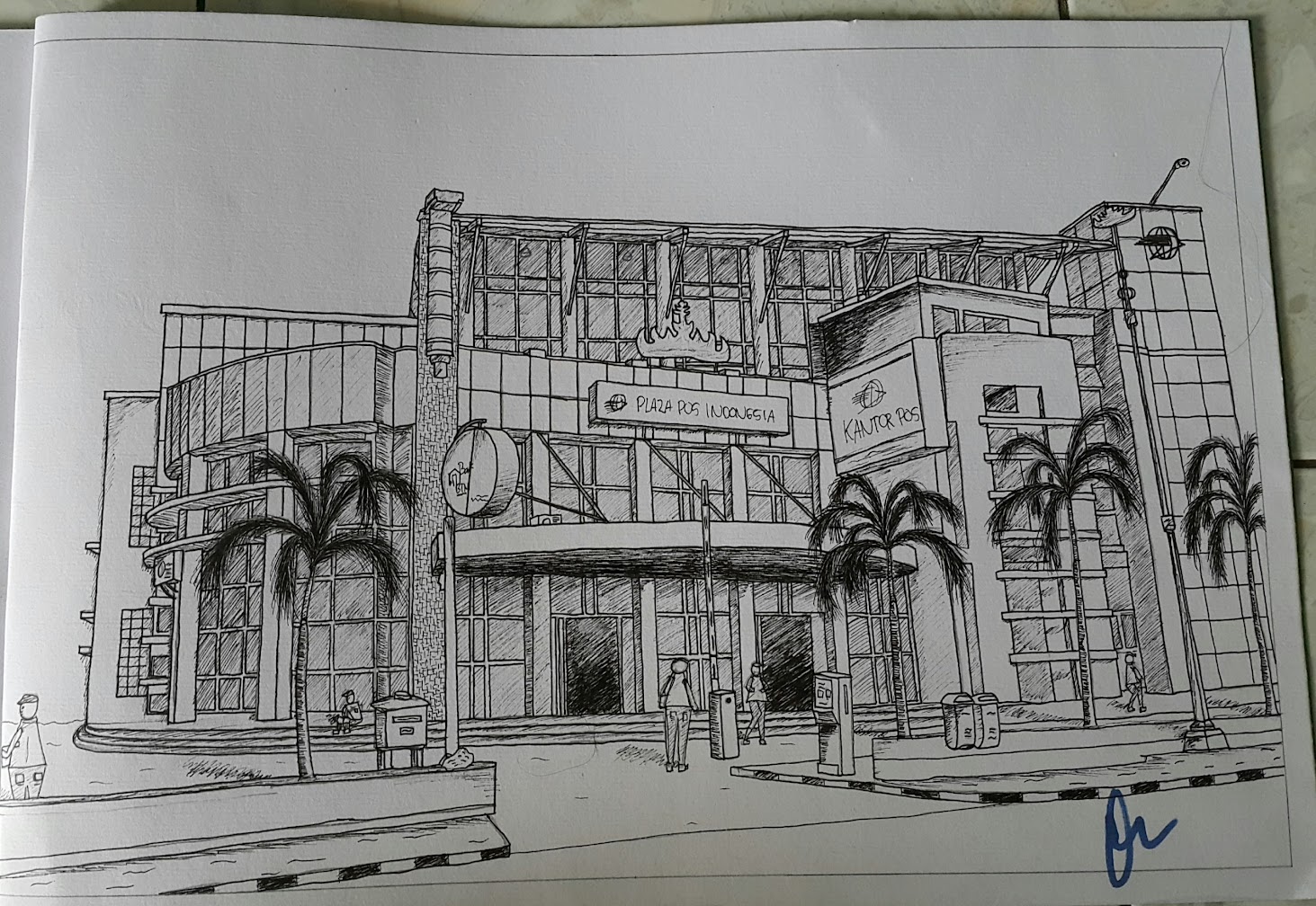  Gambar  Sketsa Gedung Tinggi Sobsketsa