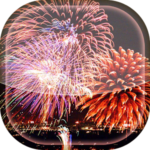 Christmas Fireworks LWP  Icon