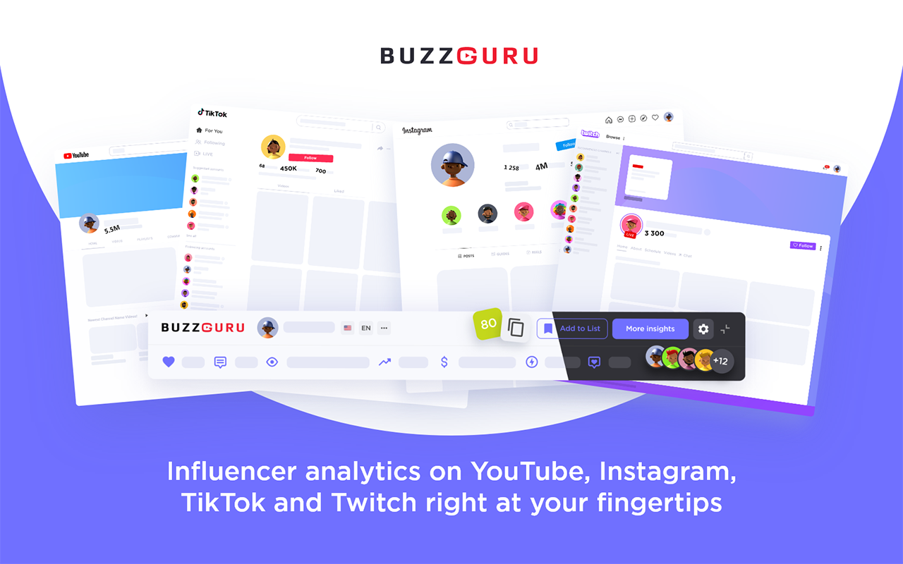 Advanced Influencer Analytics by BuzzGuru Preview image 0