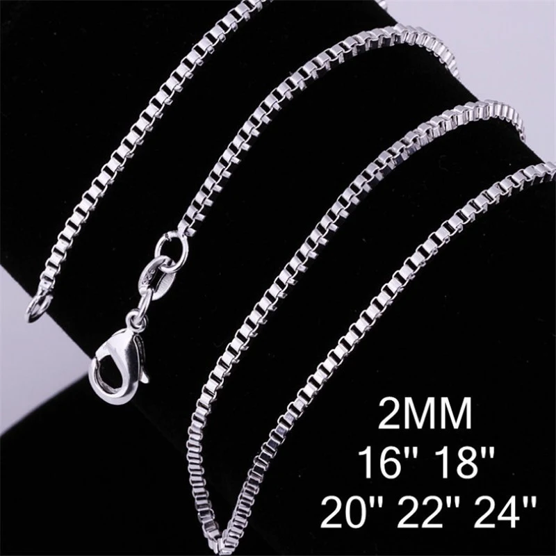 Modieuze eenvoudige 2MM gouden box chain, ideaal voor dagelijks gebruik. Een veelzijdig en duurzaam modeaccessoire waar je van houdt.