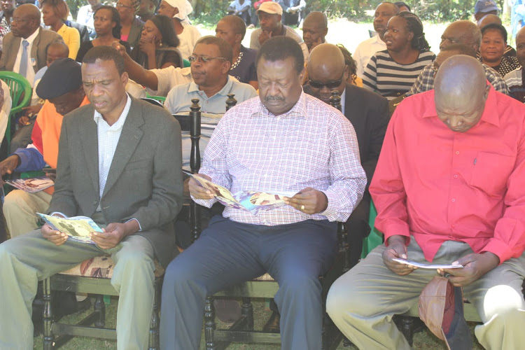 ANC Musalia Mudavadi and other leaders in Lurambi on Saturday, May 25, 2019.