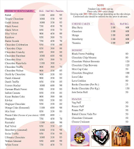 The Cake House menu 5