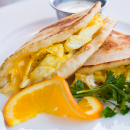 Egg & Cheese Pita Quesadilla