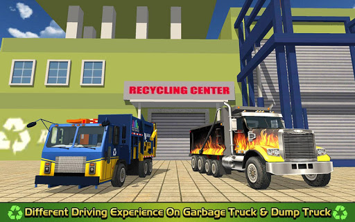 Garbage Truck Dump Driver Pickup  Recycling