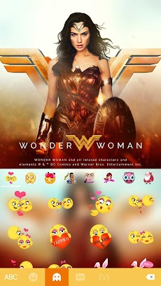 Wonder Woman Emoji テーマキーボードのおすすめ画像3