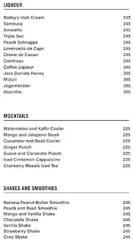 Lutyens Cocktail House menu 5