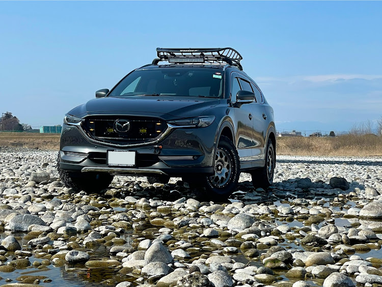CX-8のＤリングシャックル・Dリング・cx8style・cx-8リフトアップ・自作グリルに関するカスタム事例の投稿画像1枚目