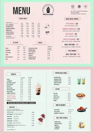 Froyo Bar menu 1