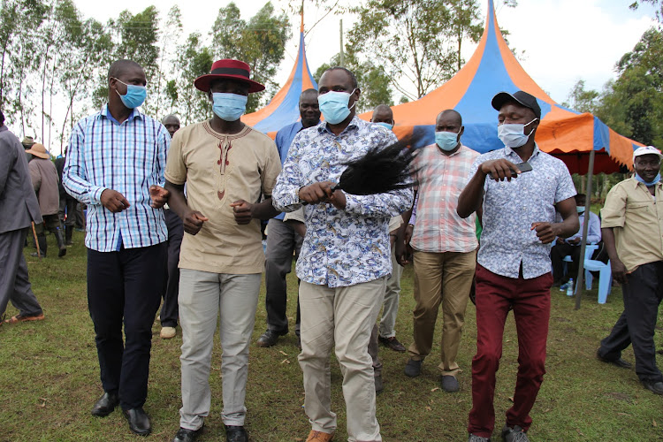 ODM party national chairman John Mbadi in Nyamanga, Ndhiwa constituency, on October 30,2020