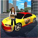 Cover Image of Télécharger Virtual Pizza Delivery Girl City Simulator 1.03 APK