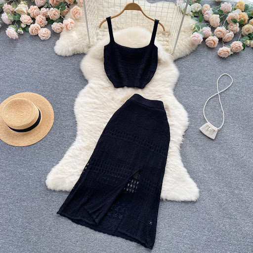 Title 4, Fashion Hollow Camisole Womens Suit