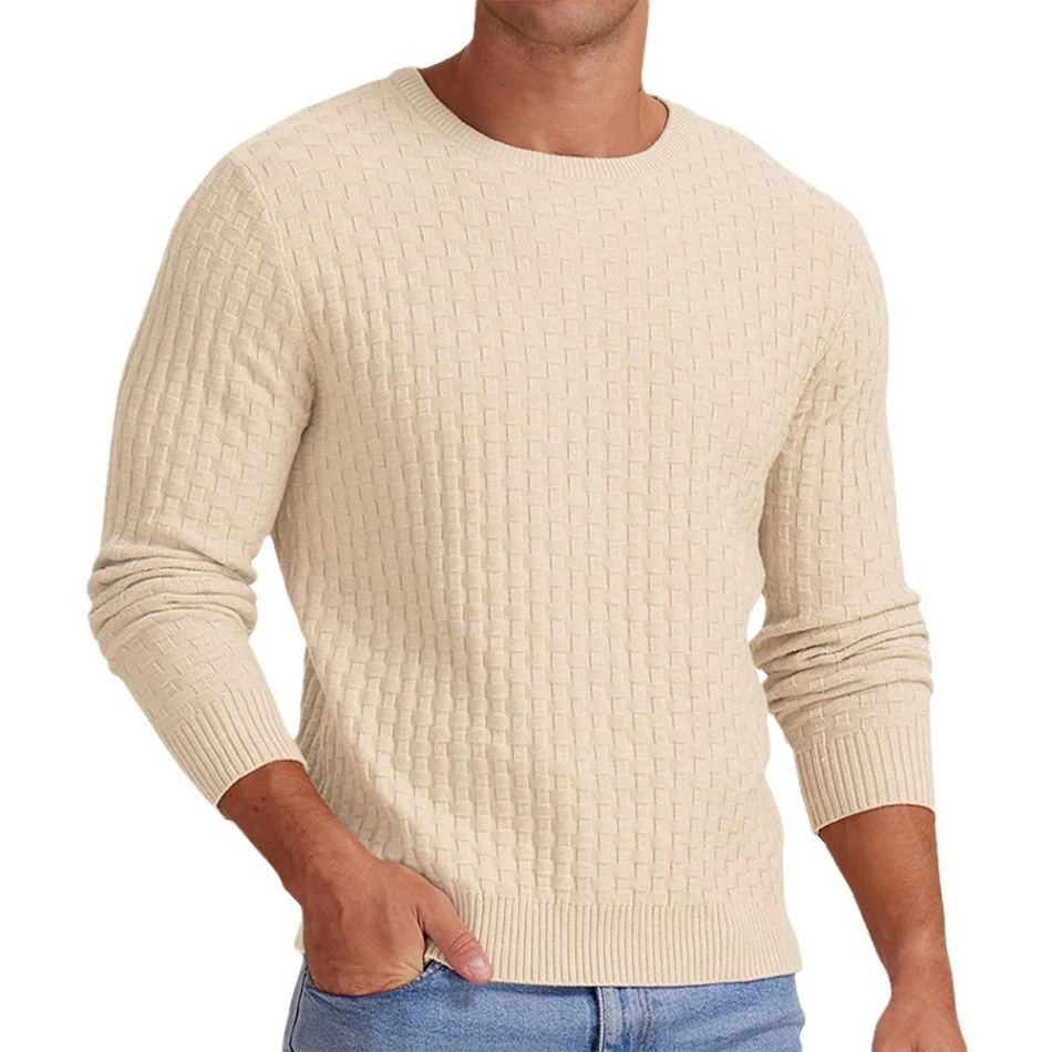 Suéter Masculino Gola Redonda Manga Longa Decote em V Conforto e Estilo Para o Dia a Dia Peça Versátil e Quente Ideal Para Diversas Ocasiões.