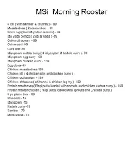 Msi Morning Rooster menu 1