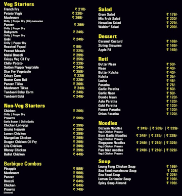 4 Friends pub,Bar &Restaurant menu 