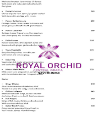 Echo, Royal Orchid Central Grazia menu 7