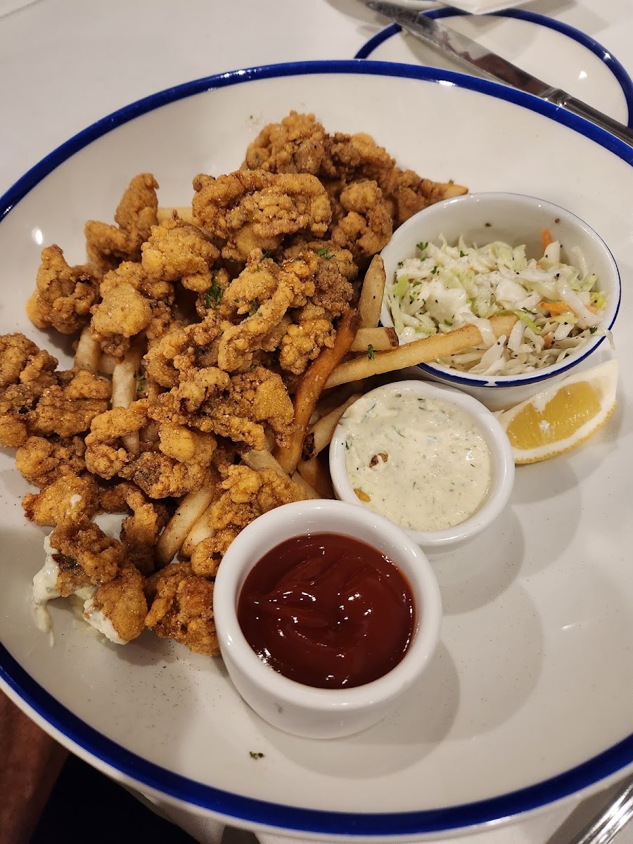 Fried Clams with fries