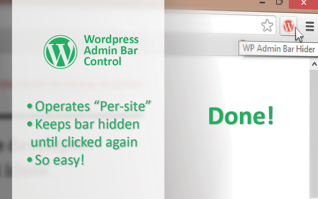 Wordpress Admin Bar Control Preview image 4