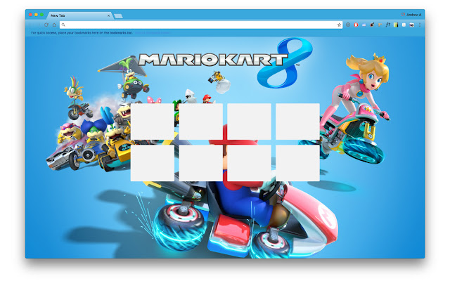 Mario Kart 8 chrome extension