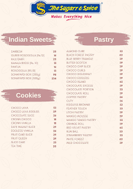 The Sugarr & Spice menu 1