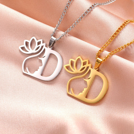 Title 8, Letter Stainless Steel Fashion Casual Necklace....