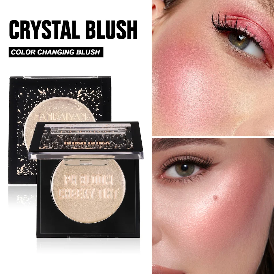 Cream Blush Lip Cheek Plate Multi-purpose Pearlescent Monochrome – Achieve a radiant glow with this versatile, easy-to-u