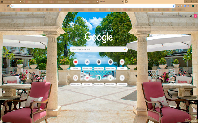 Sandy Lane - Beautiful Reception View chrome extension