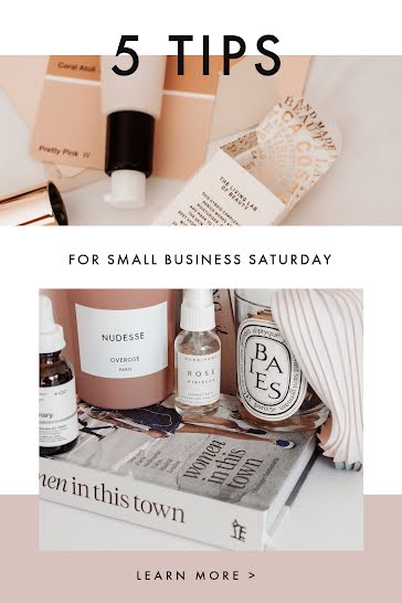 Small Business Saturday Tips - Pinterest Pin template