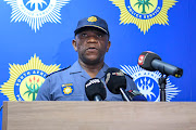 KZN police commissioner Lt- Gen Nhlanhla Mkhwanazi briefs the media about a breakthrough in A K A’s murder case.