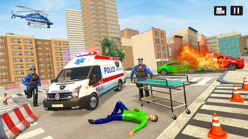 Police Ambulance Rescue Games